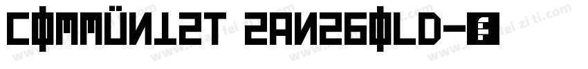 Communist SansBold字体转换